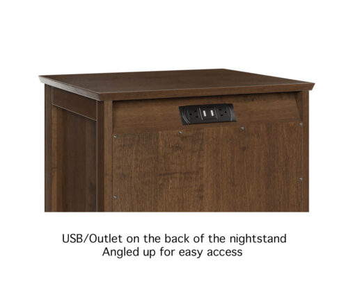 Boulder Creek 1 Drawer Nightstand - Image 4