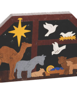Stable Nativity Scroll Saw Puzzle