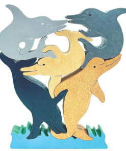 Dolphin on Waves Scroll Saw Puzzle