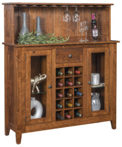 Settlers Ridge Wine Cabinet With Top