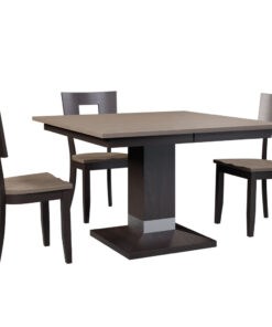 Alcoe Square Single Pedestal Table Set