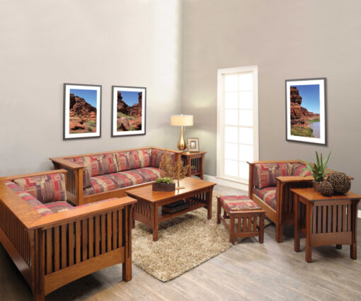 Mission Chair With Reversible Cushions - Image 2
