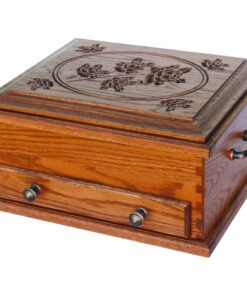 Silverware Chest With Rose Lid