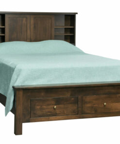Classic Shaker Bookcase Bed With Storage Footboard