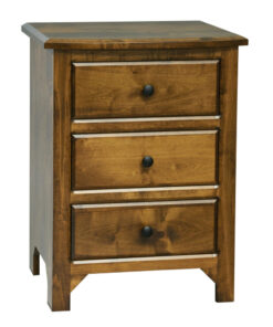 Old World Mission 3 Drawer Night Stand